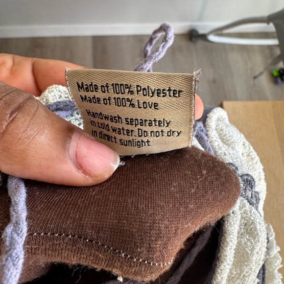 Jungle Gypsy small Elegant Cream and Purple Dress with Lace Details - Picture 6 of 6